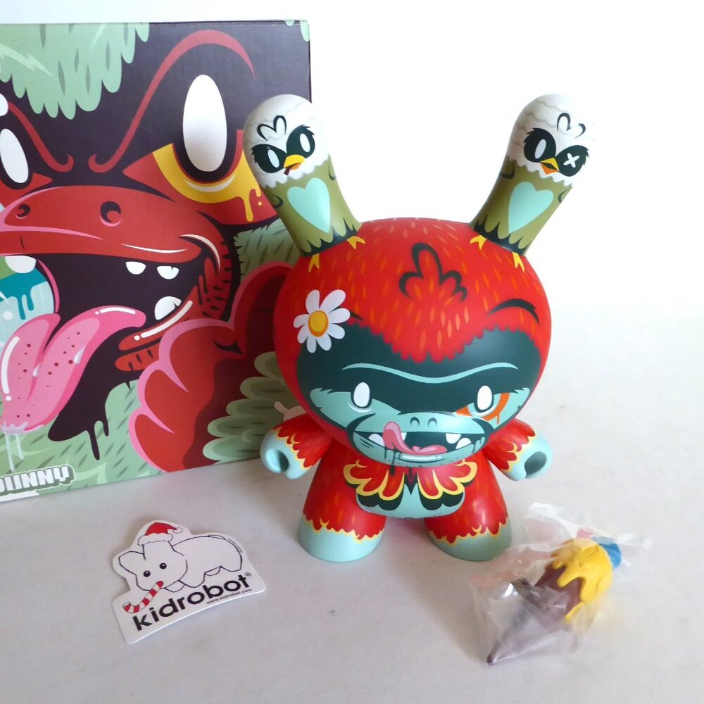 NEW 2009 8” KIDROBOT KRONK TREE HUGGER APE DUNNY DESIGNER ART VINYL FIGURE